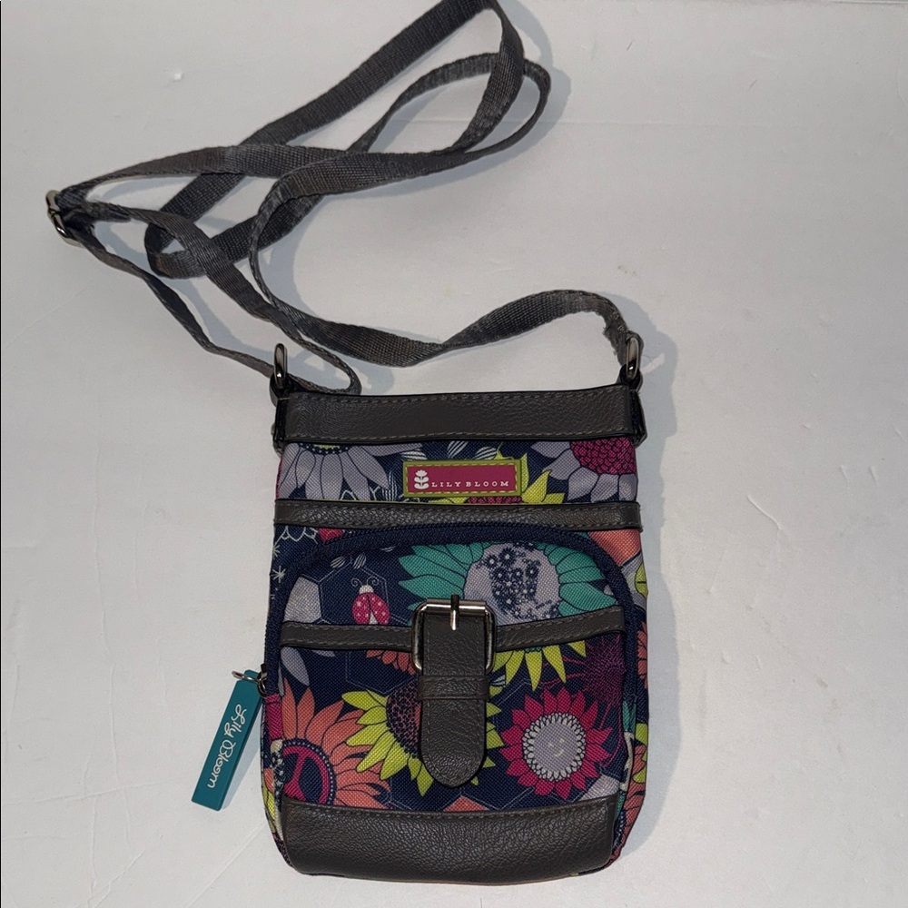 Lily Bloom Multicolor Floral Crossbody Bag